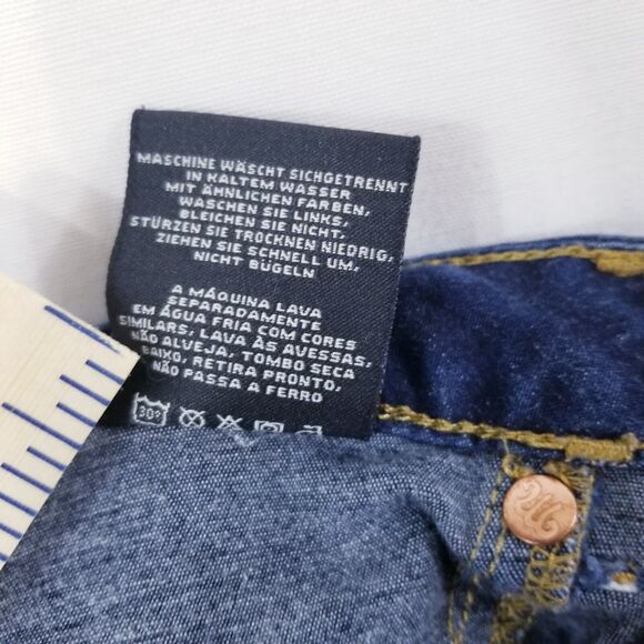 Miss Me Mid Rise Super Skinny Wms Jeans Size 25 Blue Dark Denim Simple FLAW - Picture 13 of 13